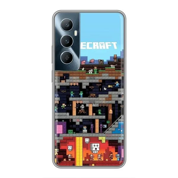 Чехол с принтом «фон Minecraft» для Realme C65