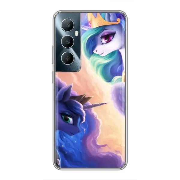 Чехол с принтом «Единорожки» для Realme C65 Чехол с принтом «Единорожки» для Realme C65