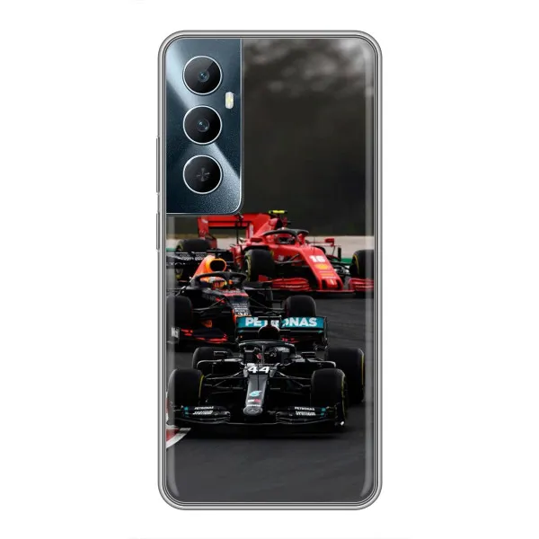 Чехол с принтом «Гонка Формула 1» для Realme C65
