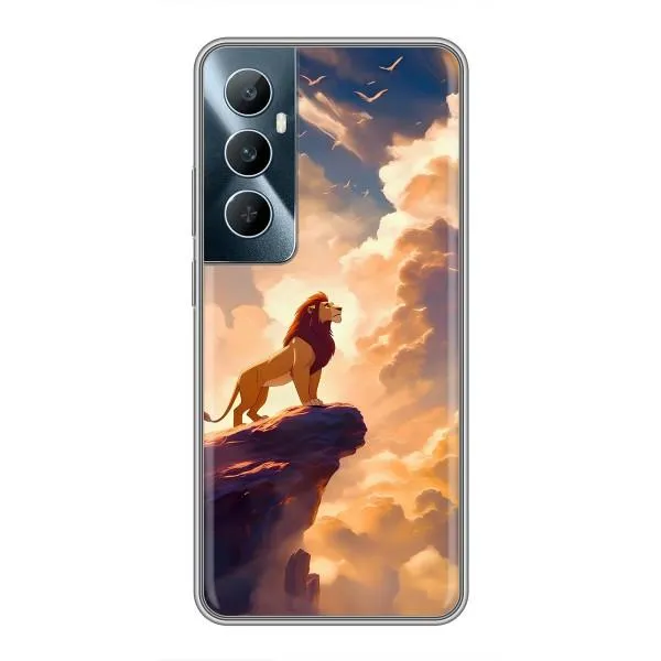 Чехол с принтом «Симба на скале» для Realme C65 Чехол с принтом «Симба на скале» для Realme C65