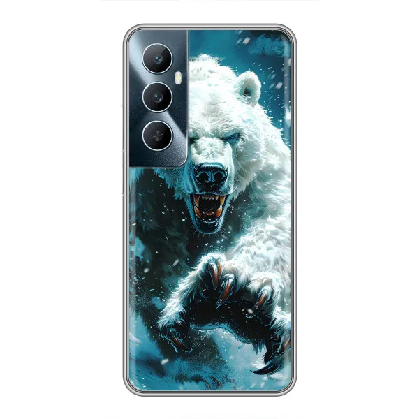 Чехол с принтом «Полярный медведь» для Realme C65 Чехол с принтом «Полярный медведь» для Realme C65