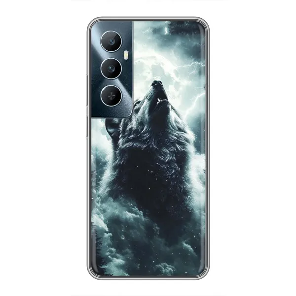 Чехол с принтом «Волк в облаках» для Realme C65 Чехол с принтом «Волк в облаках» для Realme C65