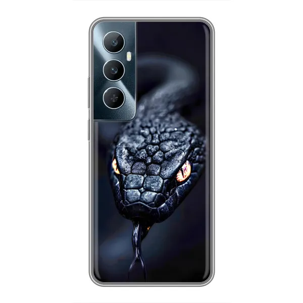 Чехол с принтом «Черная змея» для Realme C65 Чехол с принтом «Черная змея» для Realme C65