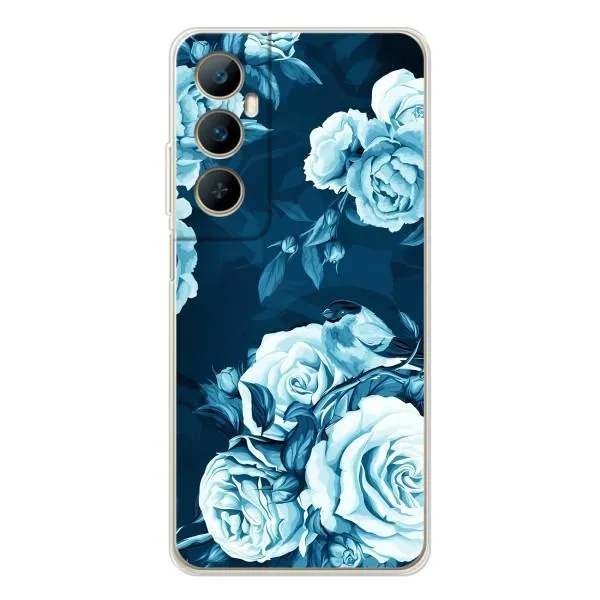 Чехол с принтом «Голубые Бутоны» для Realme C66