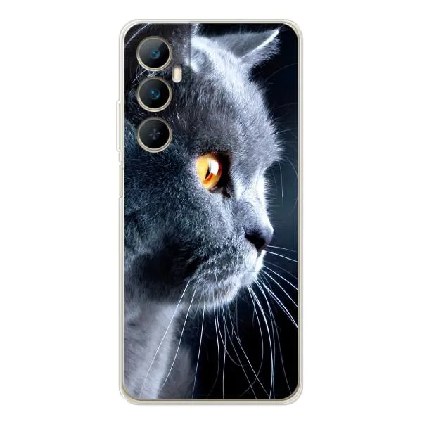 Чехол с принтом «Серый Кот» для Realme C66 Чехол с принтом «Серый Кот» для Realme C66