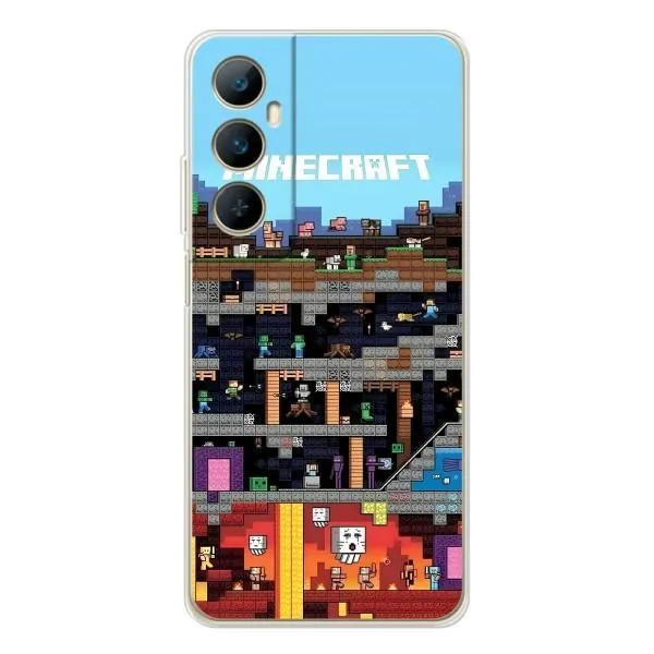 Чехол с принтом «фон Minecraft» для Realme C66
