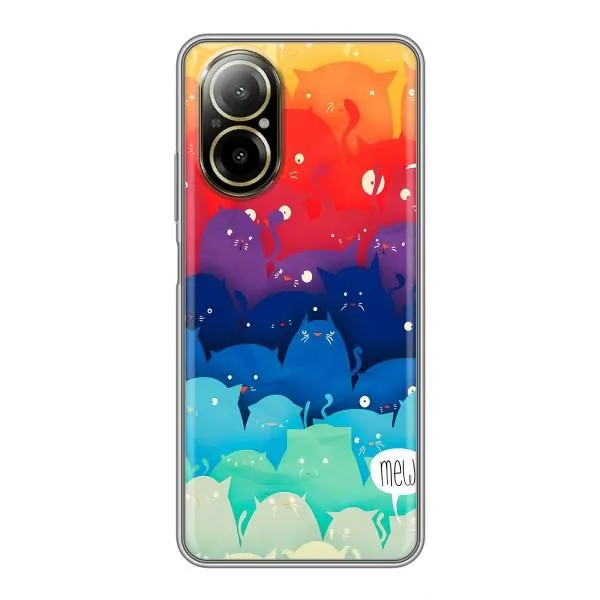 Чехол с принтом «Mew» для Realme C67 Чехол с принтом «Mew» для Realme C67