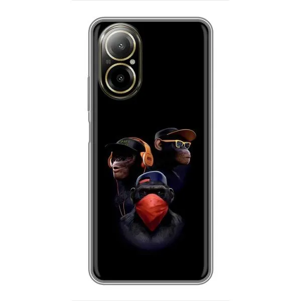 Чехол с принтом «Три обезьяны» для Realme C67