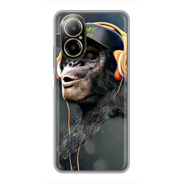 Чехол с принтом «В наушниках» для Realme C67