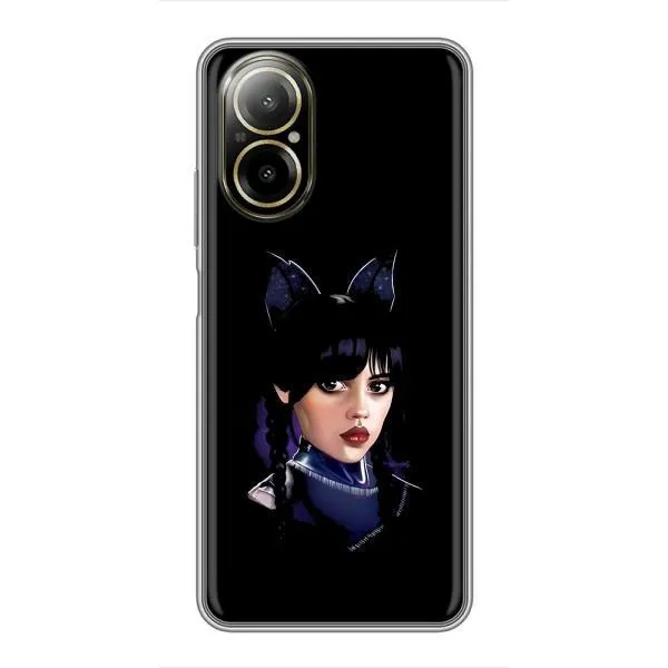 Чохол з принтом «серйозна Венздей» для Realme C67