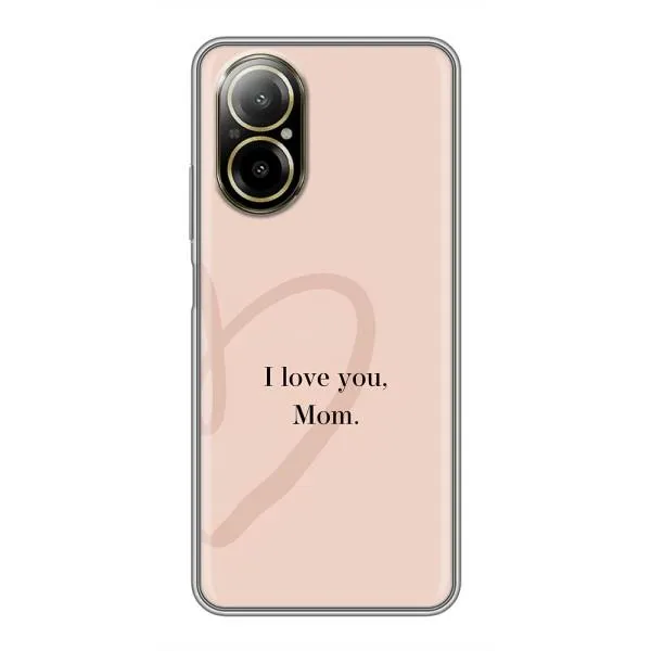 Чехол с принтом «Сердце маме» для Realme C67