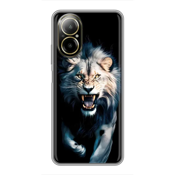 Чехол с принтом «Лев в темноте» для Realme C67
