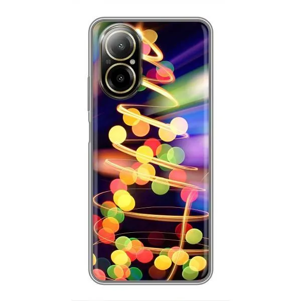 Чехол с принтом «Елка с гирлянд» для Realme C67