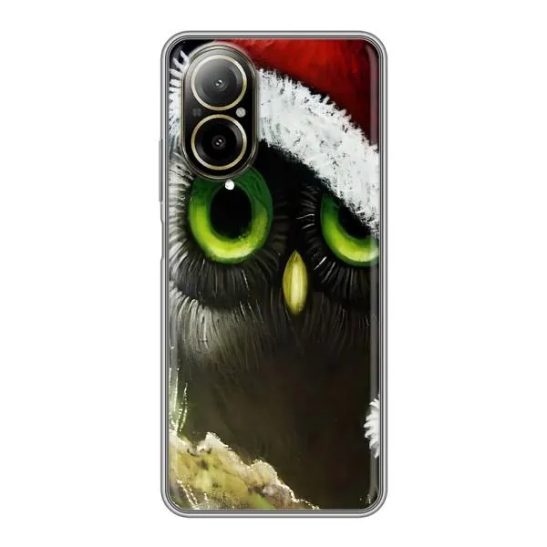 Чехол с принтом «Новогодняя Сова» для Realme C67