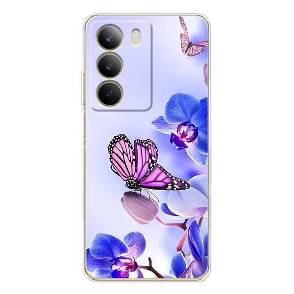 Чехол с принтом «Бабочка на цветочке» для Realme C71