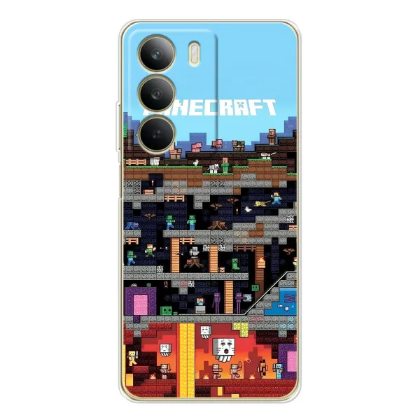 Чехол с принтом «фон Minecraft» для Realme C71