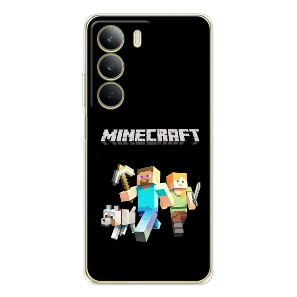 Чехол с принтом «герои Minecraft» для Realme C71