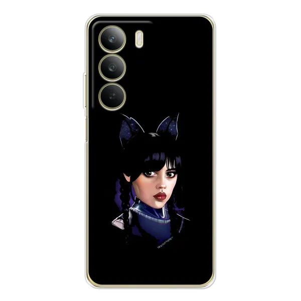 Чехол с принтом «серьезная Уэнздей» для Realme C71