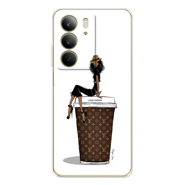 Чехол с принтом «кофе LOUIS VUITTON» для Realme C73 5G Чехол с принтом «кофе LOUIS VUITTON» для Realme C73 5G