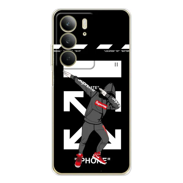 Чехол с принтом «Суприм» для Realme C73 5G