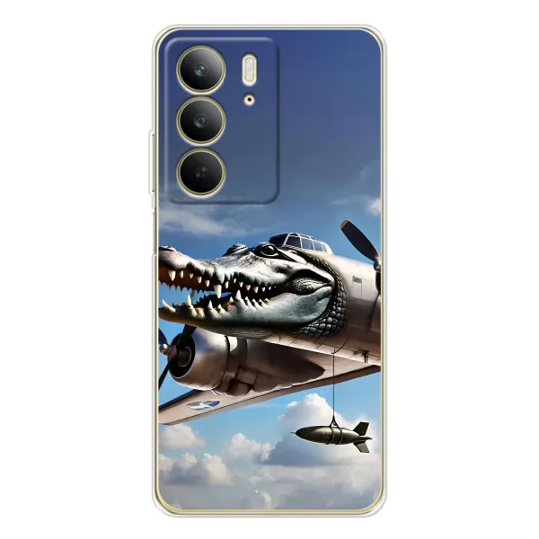 Чехол с принтом «Бомбардиро крокодило» для Realme C73 5G