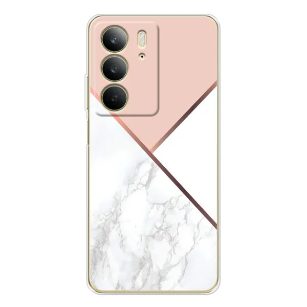 Чехол с принтом «Тройной мрамор» для Realme C73 5G