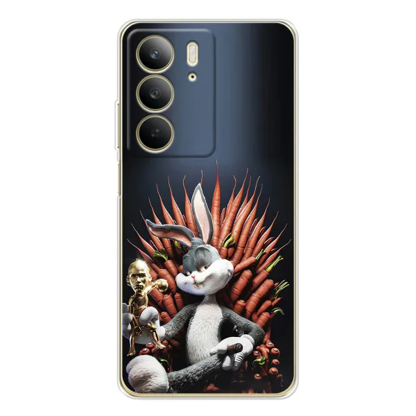 Чехол с принтом «Король Кролик» для Realme C73 5G