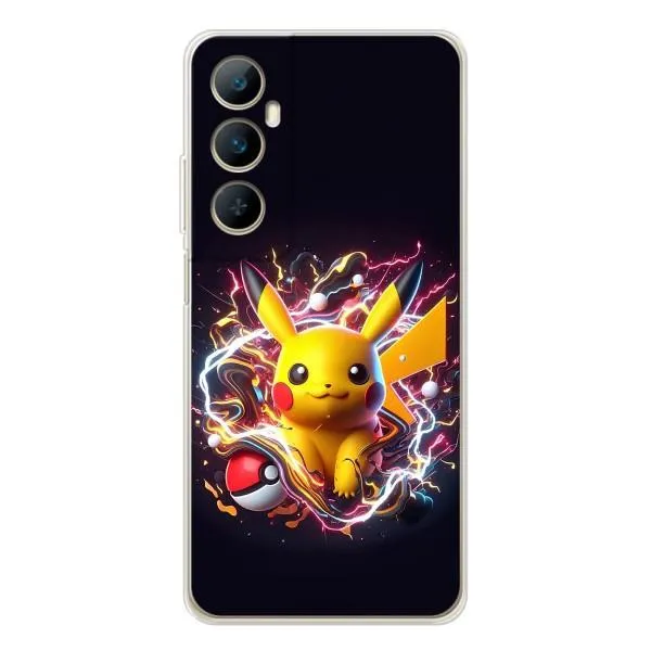 Чехол с принтом «Пикачу с мячом» для Realme C75