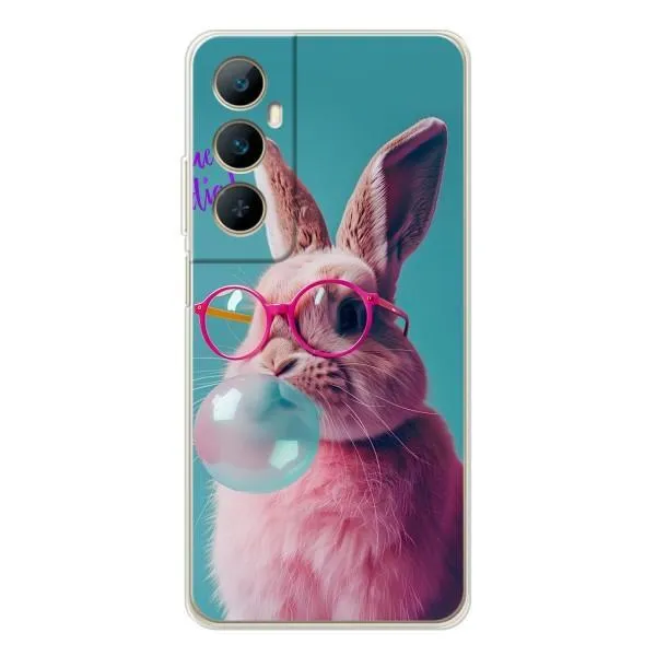 Чехол с принтом «Кролик в очках» для Realme C75