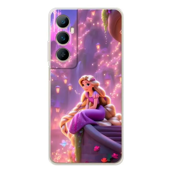 Чехол с принтом «Рапунцель в замке» для Realme C76