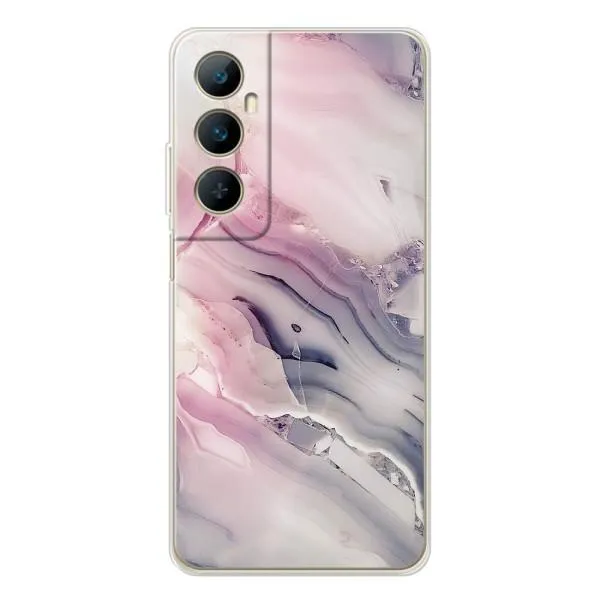 Чехол с принтом «Пурпурный Мрамор» для Realme C76