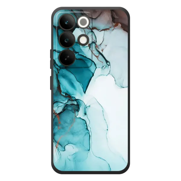 Чохол з принтом «Бірюзовий мрамор» для Realme C85 Pro