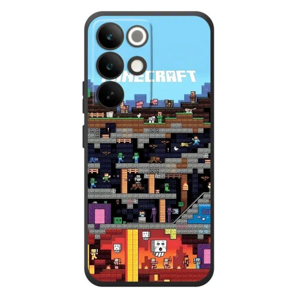 Чехол с принтом «фон Minecraft» для Realme C85 Pro