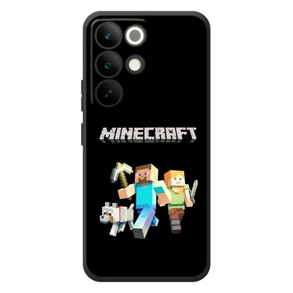 Чехол с принтом «герои Minecraft» для Realme C85 Pro