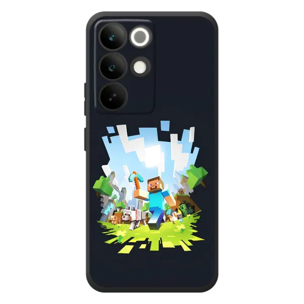 Чехол с принтом «персонажи Minecraft» для Realme C85 Pro