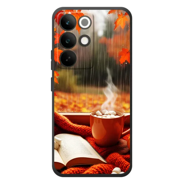Чехол с принтом «Кофе и дождь» для Realme C85 Pro