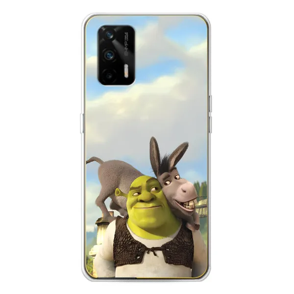 Чехол с принтом «Шрек и Осел» для Realme GT 5G Чехол с принтом «Шрек и Осел» для Realme GT 5G