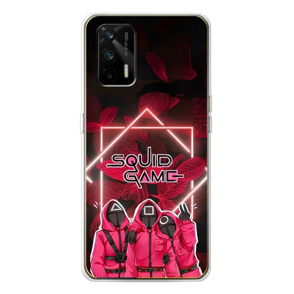 Чехол с принтом «Охранники Игра кальмара» для Realme GT 5G Чехол с принтом «Охранники Игра кальмара» для Realme GT 5G