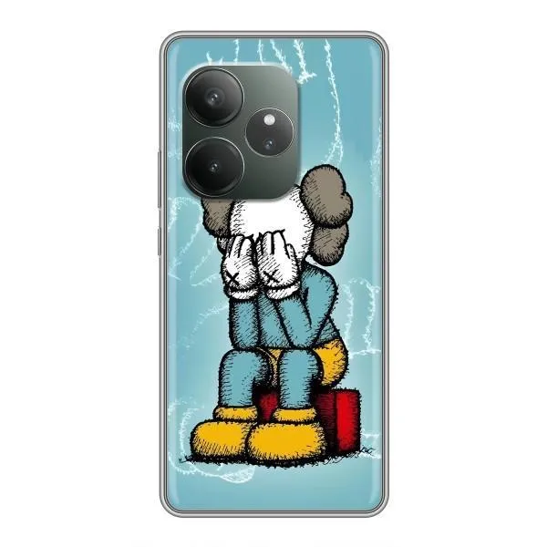 Чехол с принтом «Плач Bearbrick» для Realme GT 6 Чехол с принтом «Плач Bearbrick» для Realme GT 6