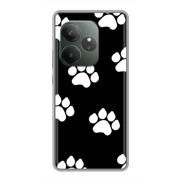 Чехол с принтом «Следы собаки» для Realme GT 6 Чехол с принтом «Следы собаки» для Realme GT 6
