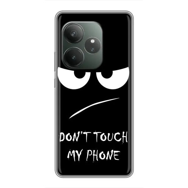Чехол с принтом «Dont Touch» для Realme GT 6 Чехол с принтом «Dont Touch» для Realme GT 6