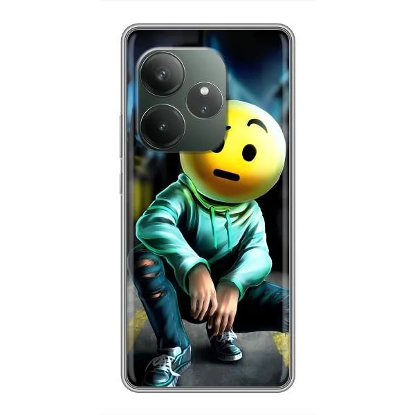 Чехол с принтом «Парень смайл» для Realme GT 6 Чехол с принтом «Парень смайл» для Realme GT 6