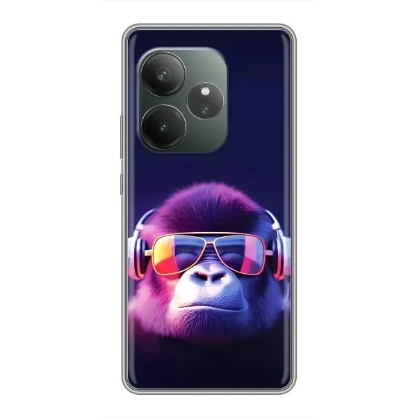 Чехол с принтом «Стильная обезьяна» для Realme GT 6 Чехол с принтом «Стильная обезьяна» для Realme GT 6