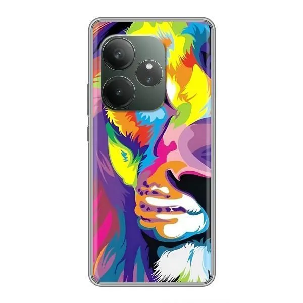 Чехол с принтом «Яркий Лев» для Realme GT 6