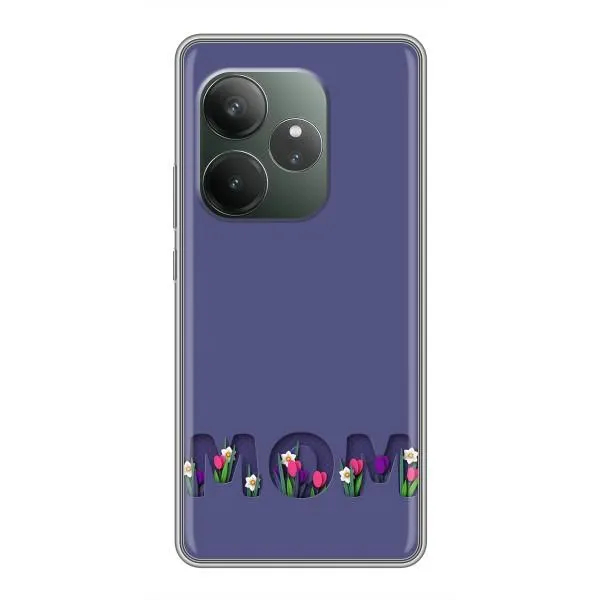 Чохол з принтом «Мама в квітах» для Realme GT 6