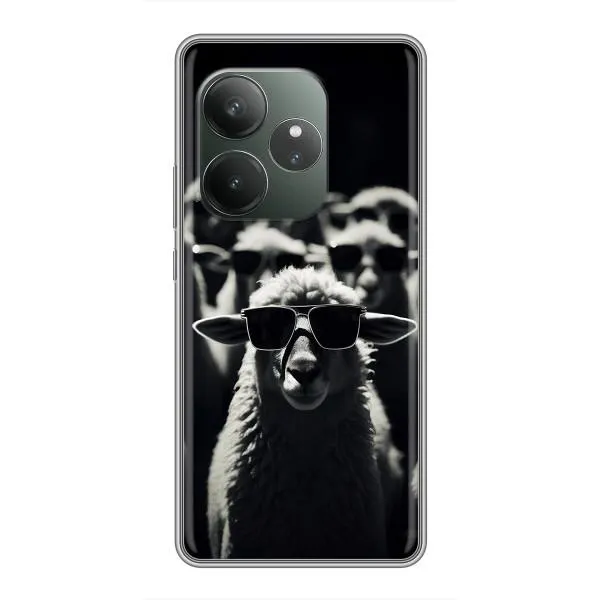 Чехол с принтом «Овечка в очках» для Realme GT 6