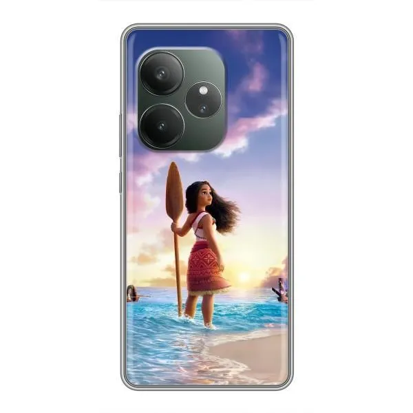 Чехол с принтом «Моана с веслом» для Realme GT 6T