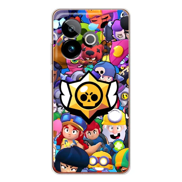 Чехол с принтом «Лого Brawl Stars» для Realme GT 7 Чехол с принтом «Лого Brawl Stars» для Realme GT 7