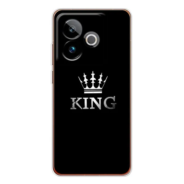 Чехол с принтом «KING» для Realme GT 7 Чехол с принтом «KING» для Realme GT 7