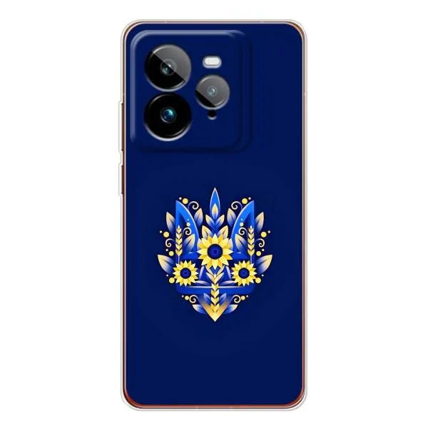 Чехол с принтом «Цветочный Герб» для Realme GT 7Pro
